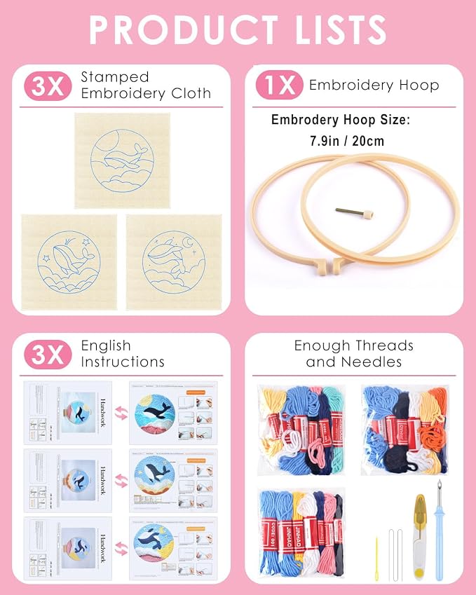 TINDTOP Punch Needle Kits, Punch Needle Embroidery Kits - Image 2