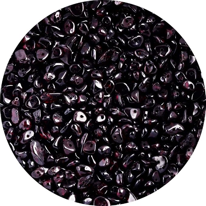 Natural Chip Stone Beads 5-8mm Garnet About 400 Pieces Irregular Gemstones by Cmidy