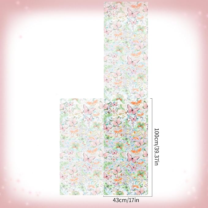 Bloss Butterfly Stain Glass Window Film - Image 2