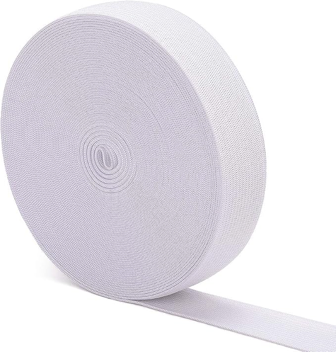Elastic Bands for Sewing White 1 Inch 12 Yard High Elasticity Knit Spool Sewing by Airisoer