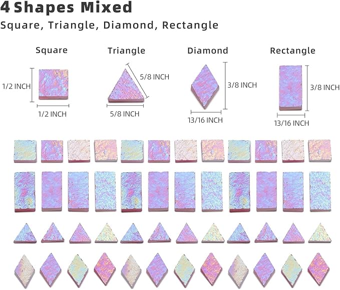 Lanyani Iridescent Stained Glass Mosaic Tiles - Image 4
