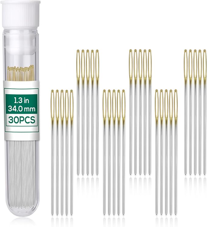 Fteven 30PCS Cross Stitch Needles, Size 26 Stainless Steel Embroidery Needles by FTEVEN