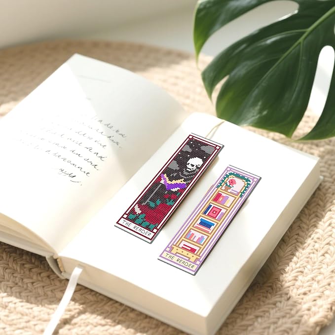 FREEBLOSS 6pcs Cross Stitch Bookmark Kit - Image 6