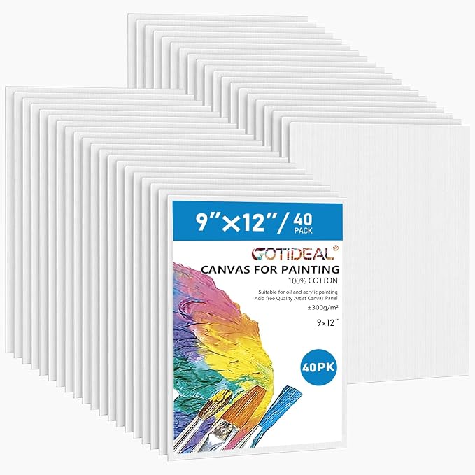 Gotideal Canvas for Painting, Pour Art Supplies by GOTIDEAL