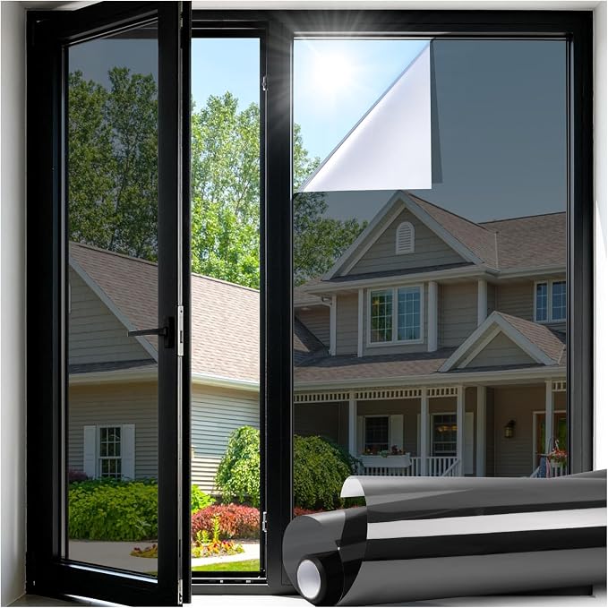 LUTE One Way Window Privacy Film, Window Tint, 17.5" x 118.1" | Sun Blocking UV by LUTE