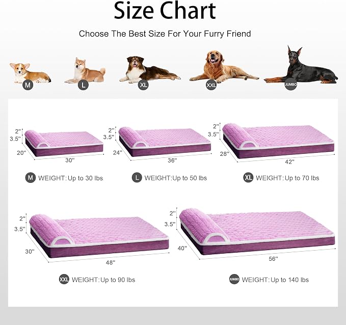 Orthopedic Jumbo Dog Bed Large Sized Dog - Image 7