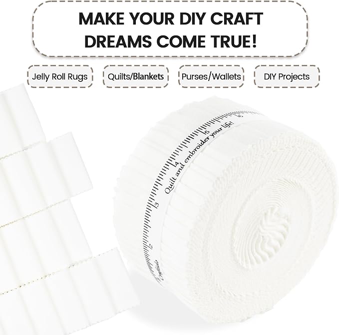 Craftido-20 Options-100% Cotton Jelly Roll Fabric Precut Strips - Image 4