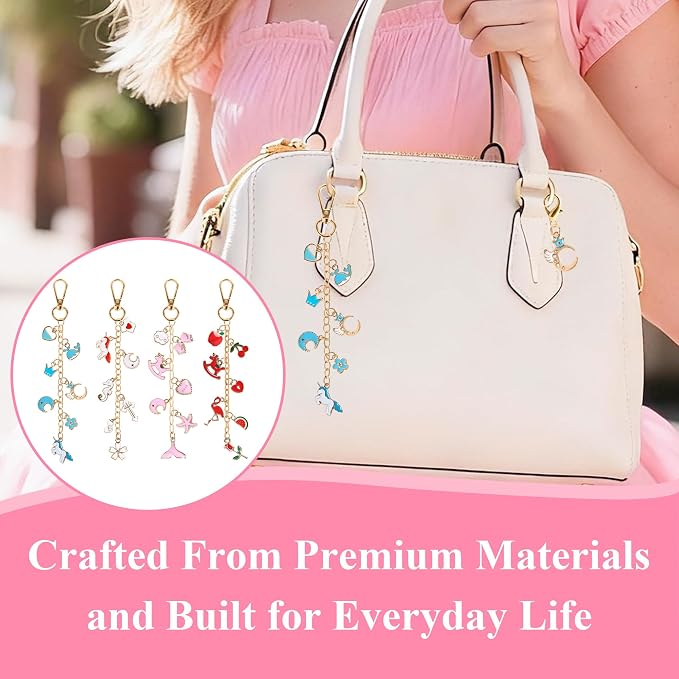 ZOYVUX 363Pcs Lip Gloss Charms Keychain Kit, DIY Bag Charm Kit - Image 5