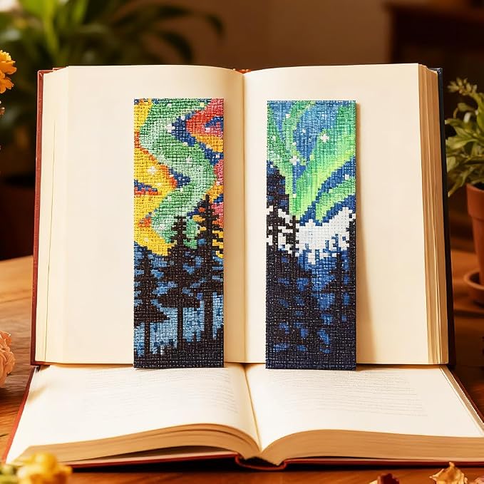 ACRNIGHEET 6PCS Cross Stitch Bookmark Kit - Image 6