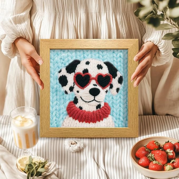 BEUNITONE Dog Punch Needle Kit for Beginners, Animals Starter Embroidery Kits - Image 7