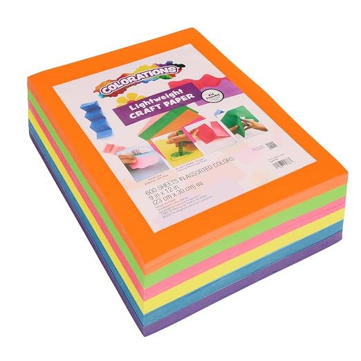 Colorations Neon Lightweight Craft Paper by Colorations