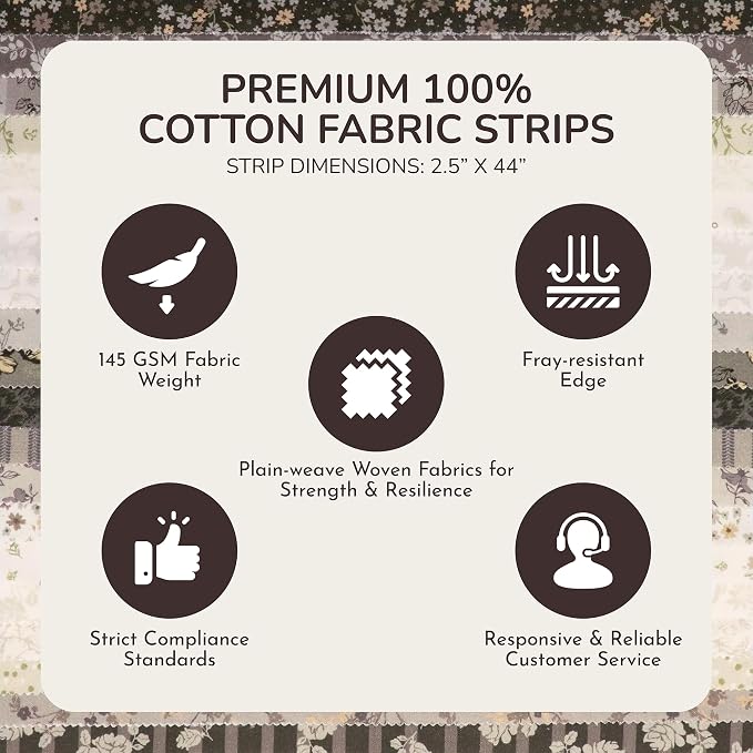 Tinyspool & Co.'s Twirlie Roll 40 Precut Quilting Fabric Strips - Image 5