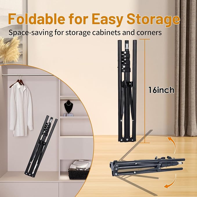 2 Pack Shirt Display Stand, 32-63 Inch Height Adjustable Mannequin Torso - Image 2