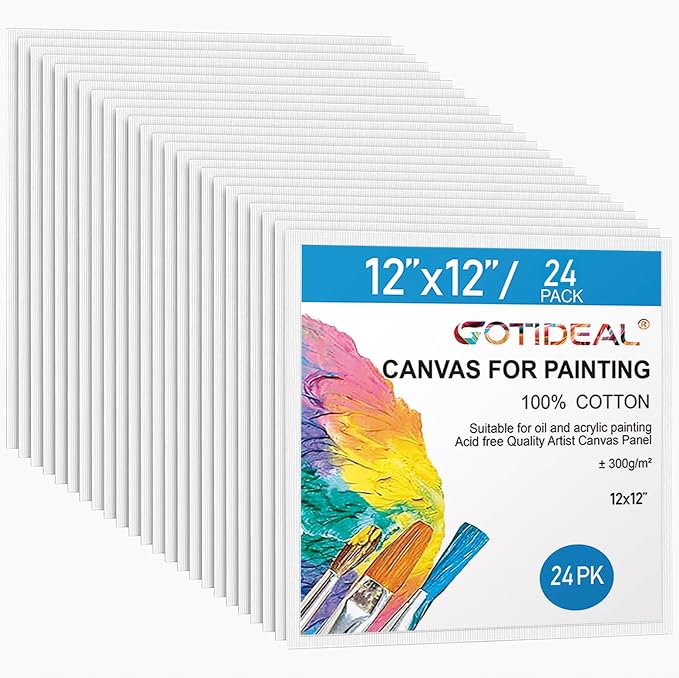 Gotideal Canvas for Painting, Pour Art Supplies by GOTIDEAL