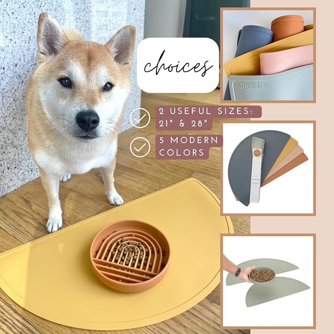 Should We Go - Waterproof Silicone Pet Food Mat - Non-Slip, Spill-Proof Feeding - Image 5