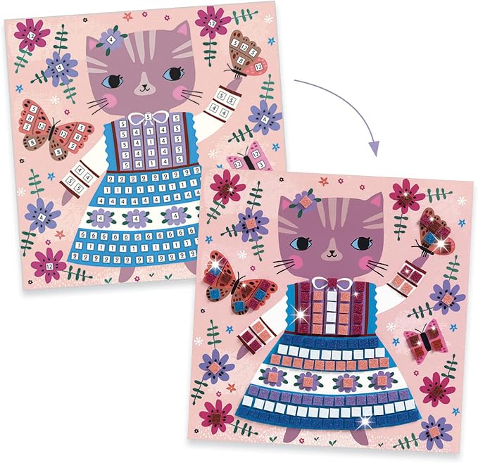 DJECO Lovely Pets Sticker Mosaic Craft Kit - Image 6