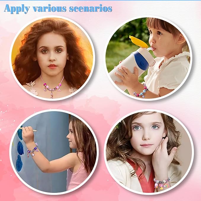 AIPRIDY Charm Bracelet Making Kit, Unicorn Mermaid Crafts Gifts Set Can - Image 5