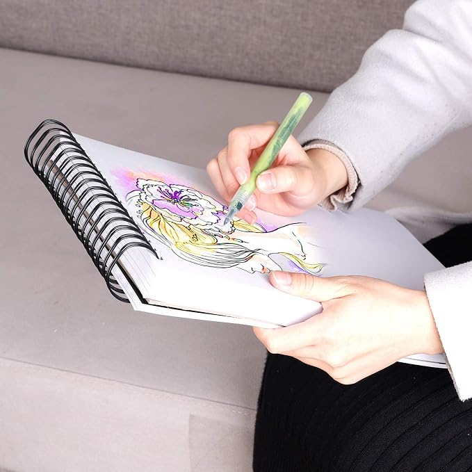 Bachmore Drawing Pad 5.5‘’X8.5'' 100 Sheets Mixed Media, Watercolor, Acrylic - Image 3