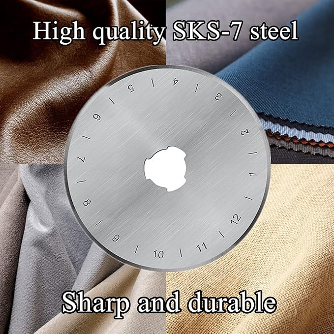 HEADLEY TOOLS 45mm Rotary Cutter Blades 10 Pack Fits Olfa, Replacement Rotary - Image 5