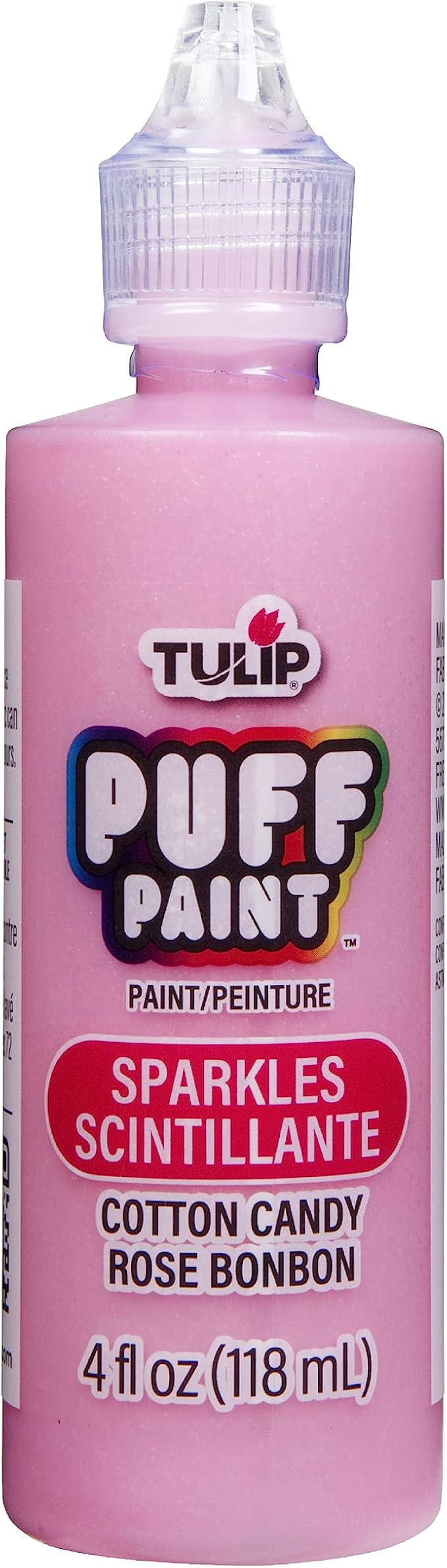 TULIP Puff Paint Sparkles Cotton Candy 4 Fl Oz by Tulip