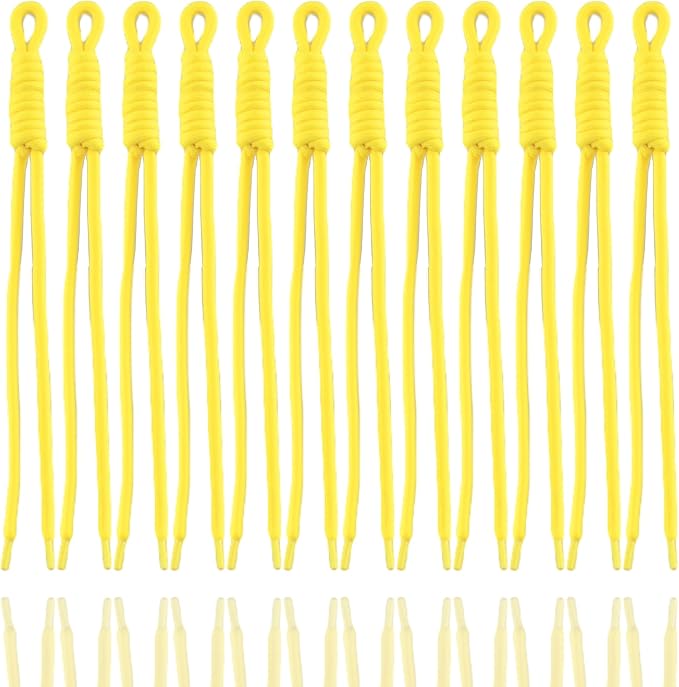 KJML DIY Paracord Keychain 12pcs Paracord Rope Keychain Braided Cord Rope Bag by KJMLDIY