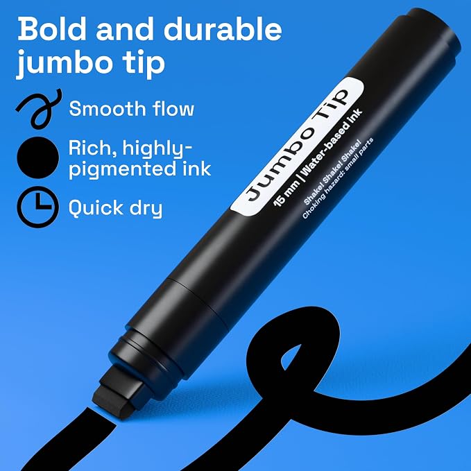 ARTISTRO 5 Black Paint Pen for Rock, Painting - Image 2
