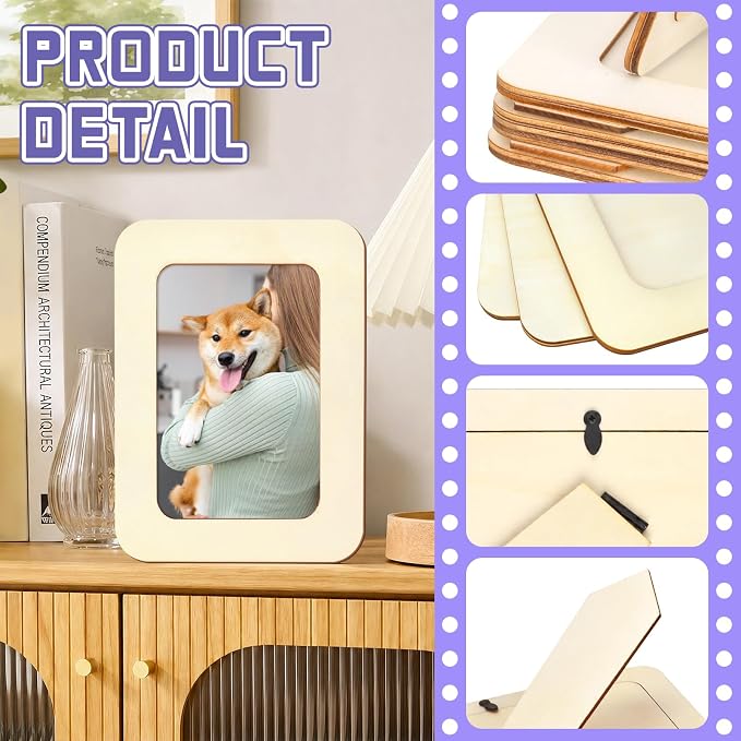 VOKOY 60 Pack Wooden Picture Frames - Image 3