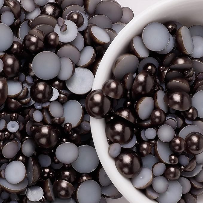 5600PCS Half Round Pearls Flatback Imitation Pearls - Image 3
