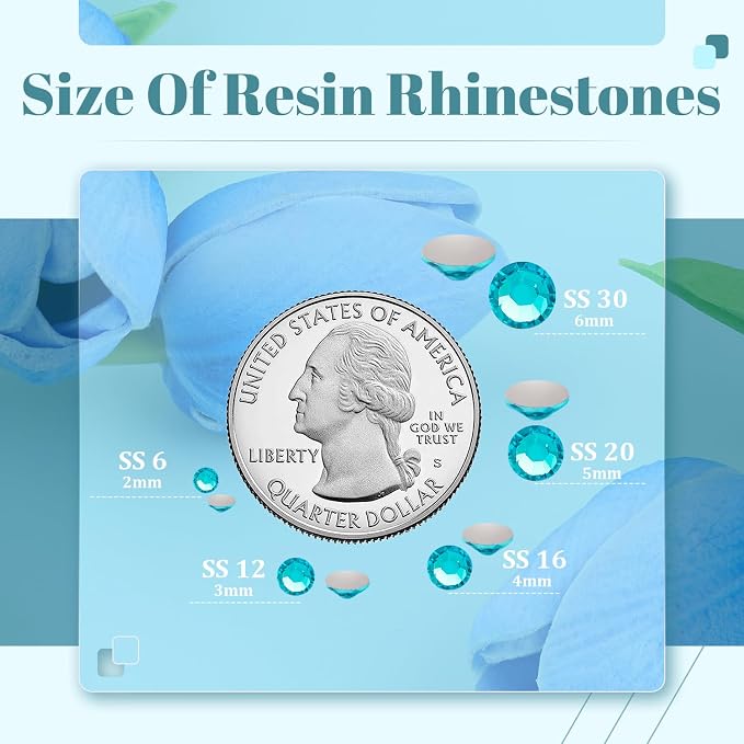 8000PCS 3mm Resin Rhinestones Bulk - Image 3