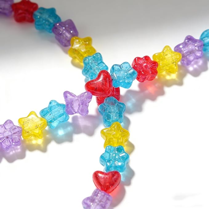 800PCS 6x9mm Valentine's Day Red Theme Pony Beads Bulk, Kandi Beads - Image 5