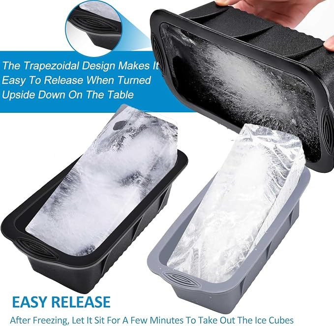 Large Ice Block Mold for Ice Bath Tub, Total 14.4 Lb Ice Block, Reusable Ice - Image 2