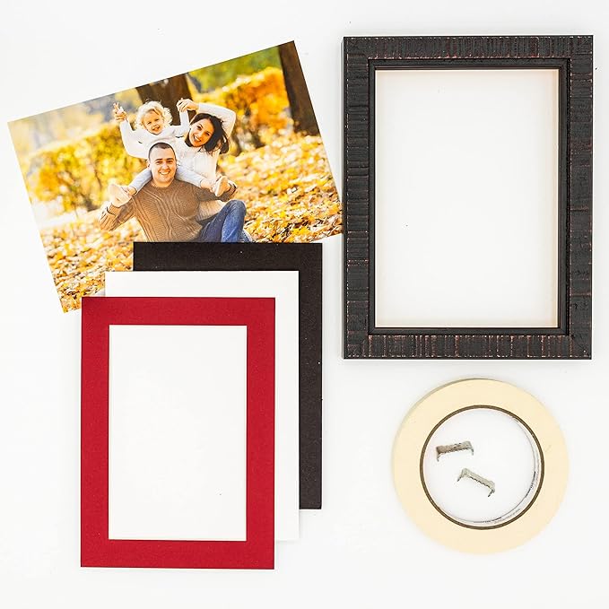 11x14 Mat for 8.5x11 Photo - Precut Deep Red Picture Matboard for Frames Measuring 11 x 14 Inches - Bevel Cut Matte to Display Art Measuring 8.5 x 11 Inches - Acid Free Pack of 25 MATS