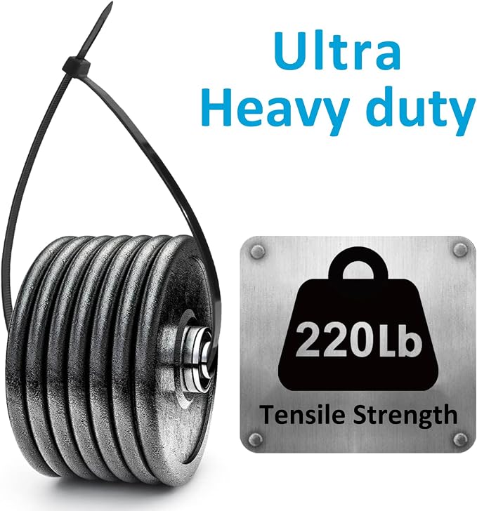 Large Zip Ties Heavy Duty 24 inch, 220 lb Tensile Strength - Image 3