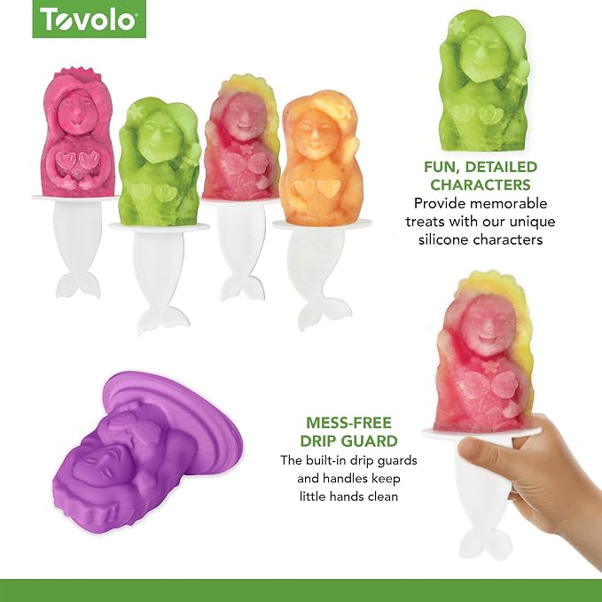 Tovolo, Molds Pop Freezer Mermaids Set Of 4 - Image 6