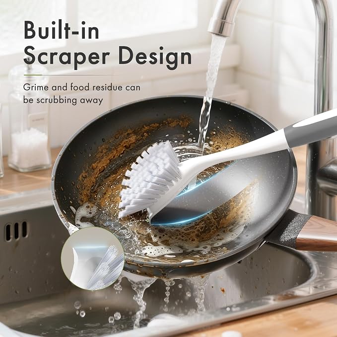 Amazer Dish Brush, 2 Pack Dish Scrubber - Image 5