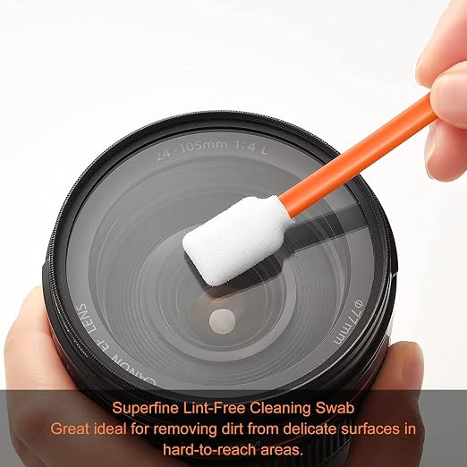 200pcs Foam Cleaning Swabs, Professional Lint Free Sponge Tip Lab Swab - Image 3