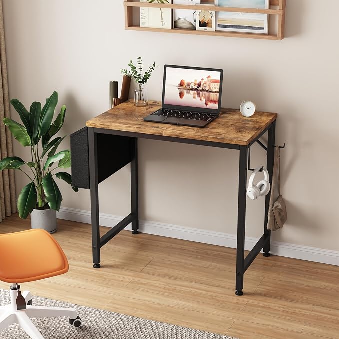 Lufeiya Small Desk for Small Spaces, 24 Inch Kids Girls Study Writing Mini - Image 2