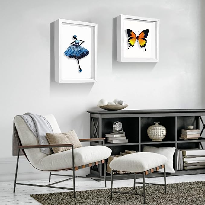 5x7 Small Shadow Box Frame Display Case, Display Case Box - Image 5