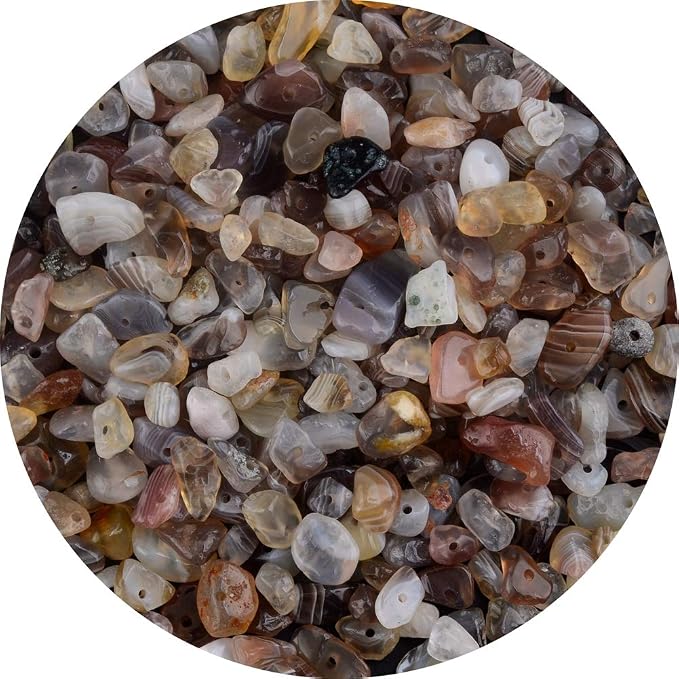 Natural Chip Stone Beads Persian Gulf Agate 5-8mm About 400 Pieces Irregular by Cmidy