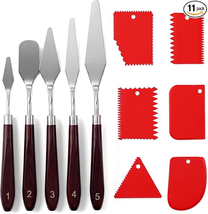 Palette Knife Set, Acrylic Painting & Cake Decorating by salbsever