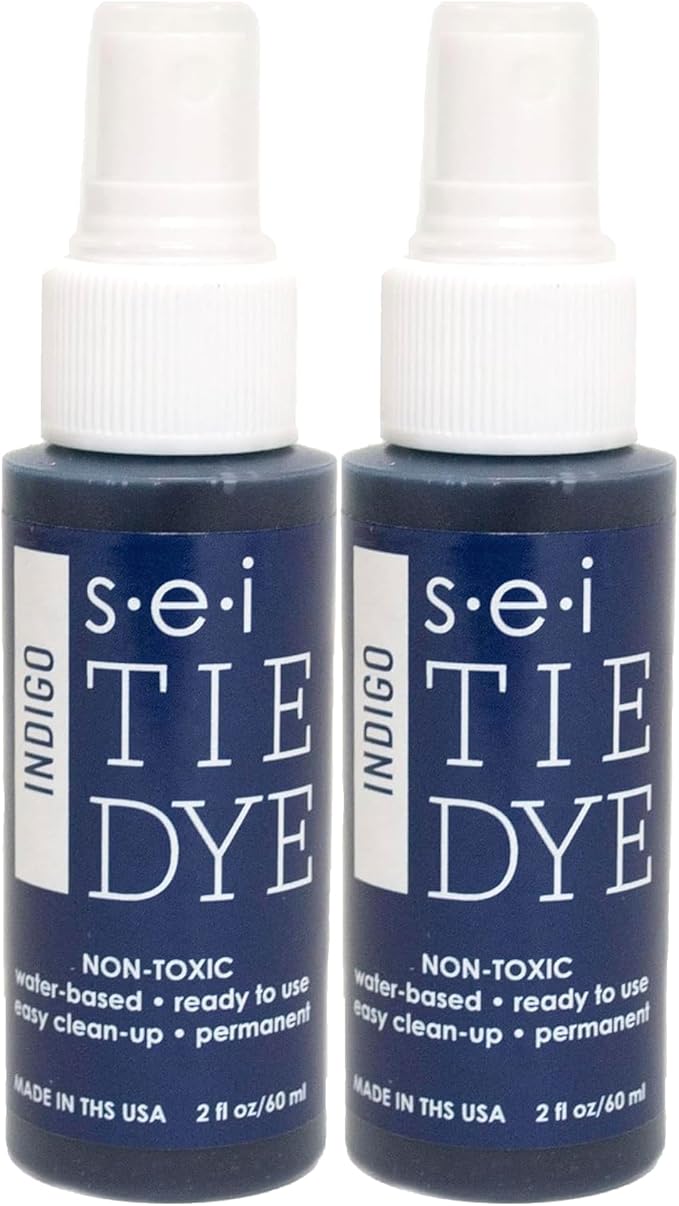 S.E.I. Indigo Tie Dye Spray Bottle: 2oz. Non Toxic Fabric Dye Spray, DIY by SEI