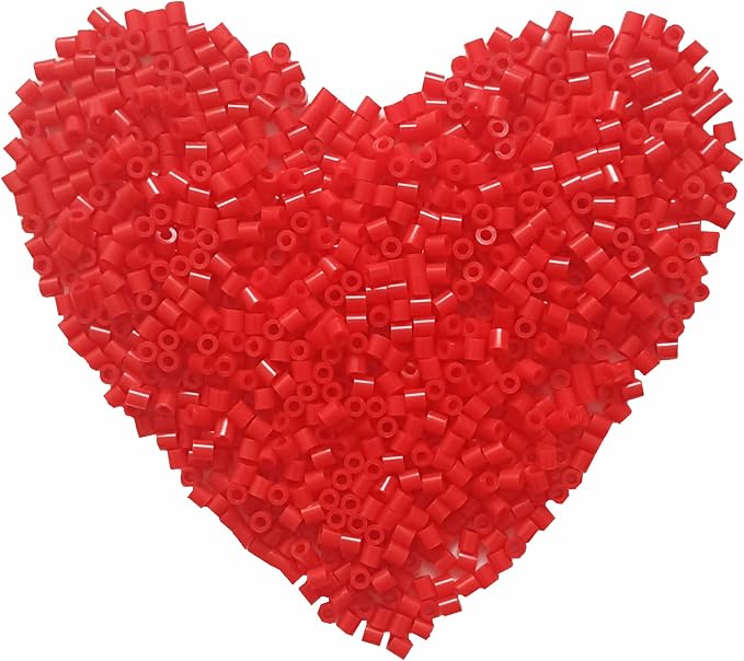 3000Pcs Beads Fuse Beads - 5mm Red Melting Beads by Yowamho