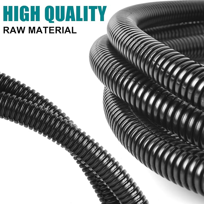 1/2 Inch Wire Loom Split Tubing - 15 ft Cord Protector Electric Wires Covers - Image 3