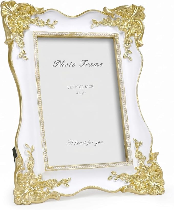 Cuspin 4x6 Picture Frame, Antique Baroque Style Frame by Cuspin