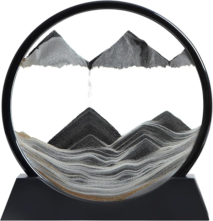 Moving Sand Art Liquid Motion, 3D Deep Sea Sandscape Color Quicksand Decor by KPNUWN