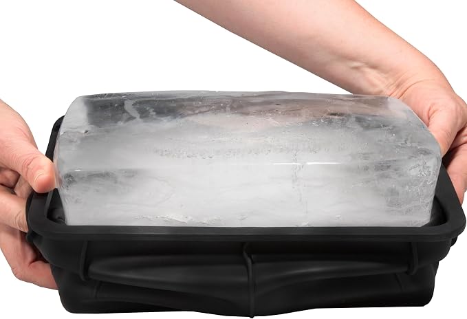 Ice Block Form With Lid Makes 12 Lb. Ice Cube 11" x 7" x 5" Largest Available - Image 8