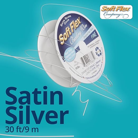 Soft Flex 21 Strand Beading Wire - Fine 0.14 Diameter - 30 Feet Design Wire