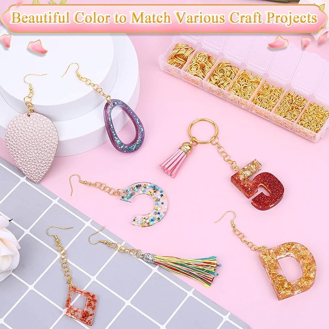 Paxcoo Gold Jump Rings for Jewelry Making - Image 6