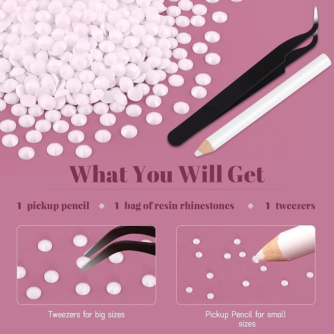 6000PCS 4mm Resin Rhinestones Bulk - Image 6