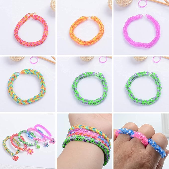 JIYAKO 11000+ Rubber Band Bracelet Kit, Friendship Bracelet kit, Loom Bracelet - Image 5